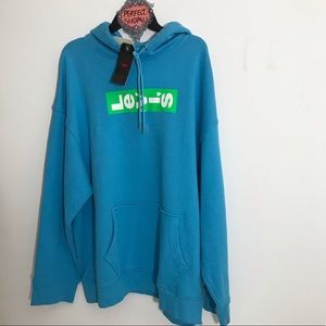 Levi’s 2XL Hoodie Logo Blue Green New